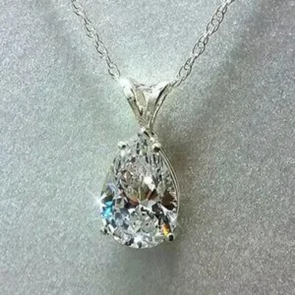 Water Drop Cubic Zirconia Crystal Women's Necklace